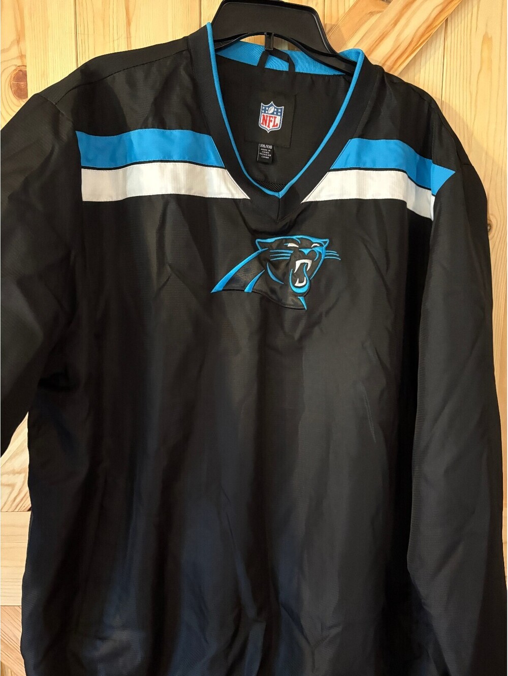 NFL Carolina Panthers Black Pullover Jacket XXL
